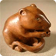 Mouse and Cheese Netsuke