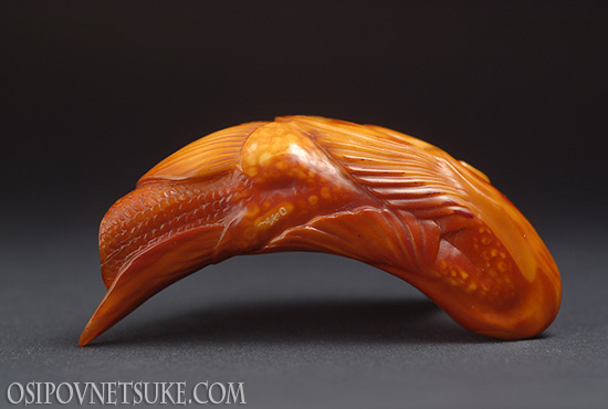 Salmon Head Netsuke