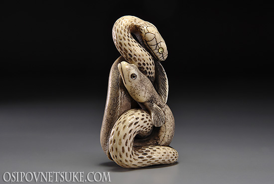 The Snake (Zodiac Set) Netsuke