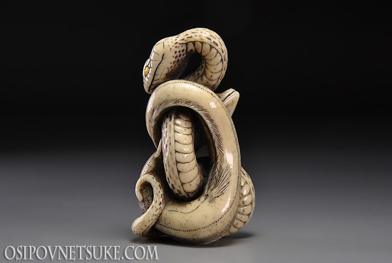 The Snake (Zodiac Set) Netsuke