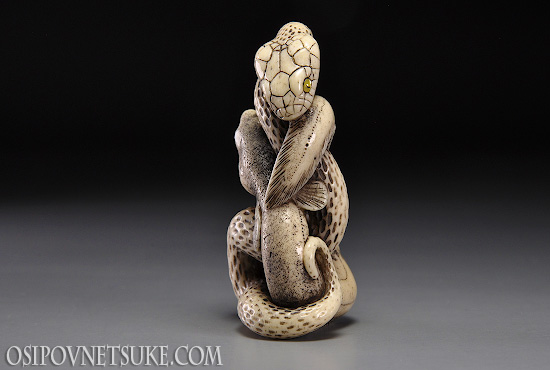 The Snake (Zodiac Set) Netsuke