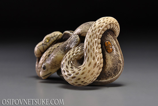 The Snake (Zodiac Set) Netsuke